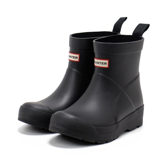 Hunter Other - Hunter Kids Play Rain Boots Black Unisex Boys 13 Girls 1 Waterproof Ankle Height